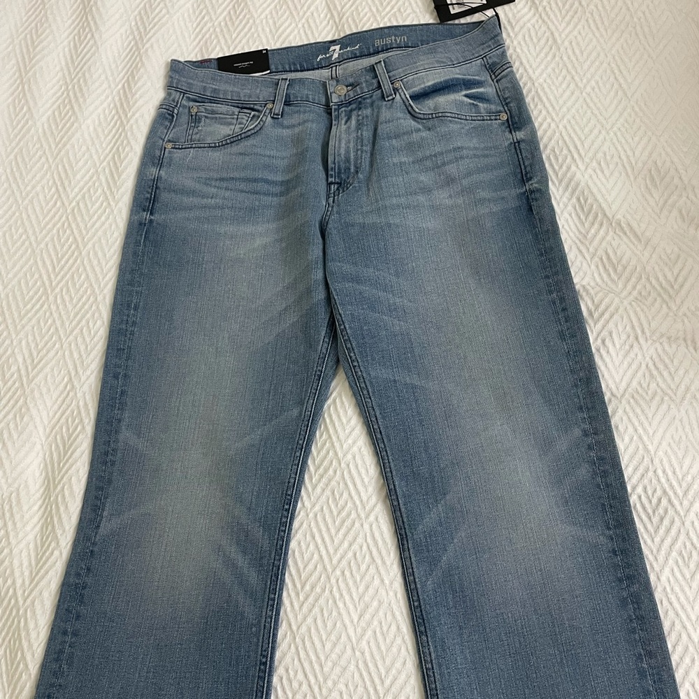 7 For All Mankind Mens Relaxed Straight Leg Jeans